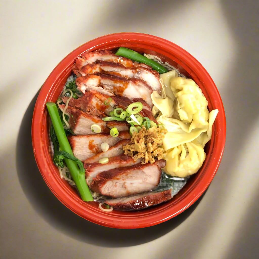 char siu pork noodles in notitngham